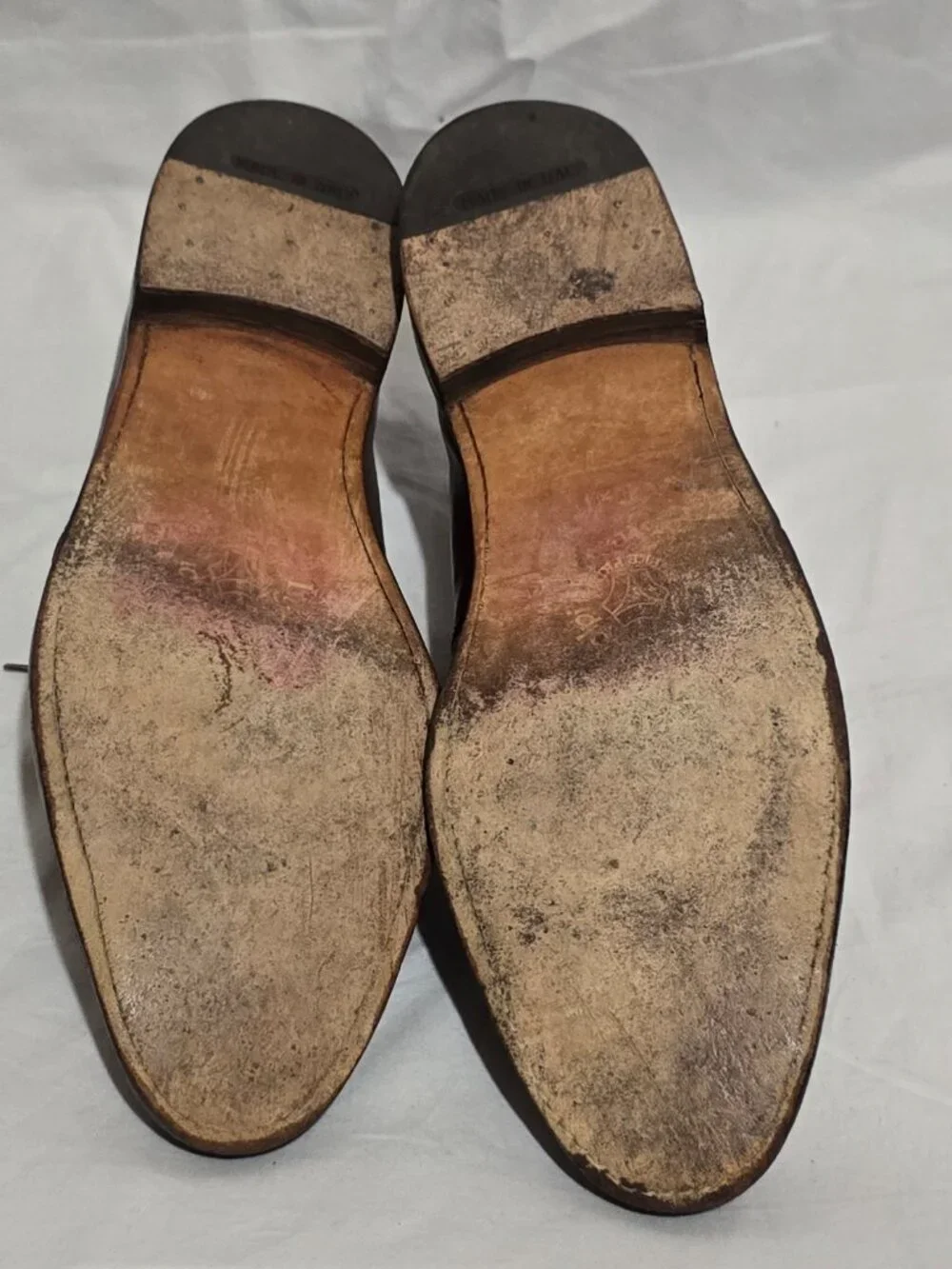 Peal & Co. Brooks Brothers Made in Italy Brown Oxford Leather Shoe - sz 10 1/2 E